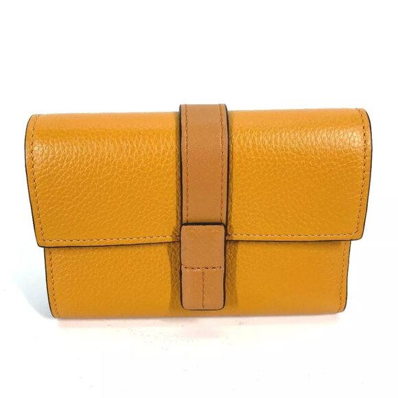 LOEWE C660Z41X01 Compact wallet Compact zip wallet Folded wallet Leather Brown